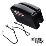 Hard Saddlebags W/conversion Brackets For Harley Softail Fatboy 84-17. Fixed Price $189.99.