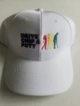Drive Chip & Putt Youth Golf Cap White Strapback Adjustable Hat Embroidered. Fixed Price $19.88.