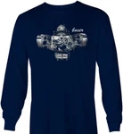 Bmw Boxer Engine R1200GS R1200RT Long Sleeve Navy Tshirt OZ9799. Fixed Price $18.69.
