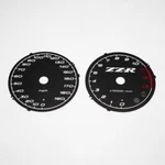 Kawasaki Zzr 1400 Abs 2006-2011 Mph Aftermarket Black Gauge Faces. Fixed Price $44.99.
