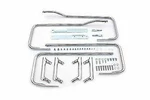 Chrome Saddlebag Guard Kit For Harley Davidson By V-twin. Fixed Price $301.71.