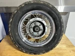 2010 Yamaha V-star Vstar 650 Classic 15" Rear Wheel Rim Straight Tire & Drum. Fixed Price $280.00.