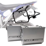 Tusk Aluminum Panniers With Racks V2 Large Silver For Yamaha WR250R 2008. Fixed Price $565.09.