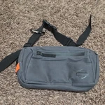 Harley Davidson Waist Bag Fanny Pack Gray W/logo 11X6X2 Waterproof Zippered. Fixed Price $9.19.