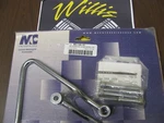 Mc Enterprises Custom Saddlebag Guards Supports Brackets 99-07 VLX600. Fixed Price $39.95.