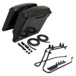 5" Stretched Saddlebag With Bracket Fit For Harley Softail Heritage Deluxe 84-17. Fixed Price $179.99.