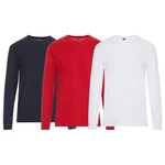 3 Pack: Men's 100% Cotton Crew Neck Long Sleeve Tee Casual Basic T-shirt S-4XL. Fixed Price $19.95.