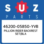 46200-05850-YVB Suzuki Pillion Rider Backrest Set(bla 4620005850YVB, New Genuine. Fixed Price $366.77.