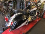 01 Kawasaki Nomad Drifter Hard Saddle Bag Set W/ Brackets. Fixed Price $275.00.