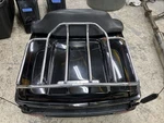 Oem Harley Fltri Tour Pak Pack Luggage Box 97-08 Vivid Black With Red Pinstripes. Fixed Price $499.99.
