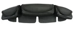 Black Three Pocket Premium Synthetic Leather Windshield Universal Bagger. Fixed Price $44.95.