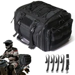 Motorcycle Travel Luggage Bag Expandable Tail Rack Trunk 54L. Fixed Price $130.42.