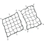 Drag Specialties Cargo Net 15"X15" 6 Hook Black DS-110211. Fixed Price $22.97.