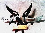 Special 3-FOR-1 Edc Knives 5IVE Star 2-IN-1 Knife/ Saw Combo & Eagle Eye Camo. Fixed Price $12.88.