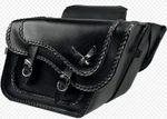 Willie & Max Black Magic Compact Slant Saddlebags 58736-20 10-8444 3501-0150. Fixed Price $200.00.