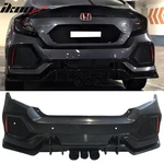 Fits 16-21 Honda Civic Sedan 4DR 10TH Gen Ctr Type Style Rear Bumper Cover Pp. Fixed Price $419.99.