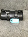 Universal Black Leather Motorcycle Windshield Bag 9 X3.5 X5 M28C. Fixed Price $75.00.