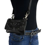 Milwaukee Leather MP8853 Women's 'flower' Black Multi Pocket Belt Bag. Fixed Price $33.99.