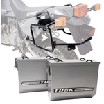 Tusk Aluminum Panniers With Racks V2 Large Silver For Suzuki DR650S 2015. Fixed Price $558.49.