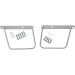 Drag Specialties DS-110846 Chrome Saddlebag Support Brackets For 84-99 Softail. Fixed Price $103.83.