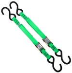 Ancra 1" X 66" Standard Neon Green Tie Downs 2PK (40888-28). Fixed Price $42.81.