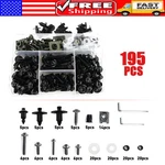Universal Top Stainless Steel Motorcycle Fairing Bolts Kit Bodywork Screws 195PC. Fixed Price $38.99.