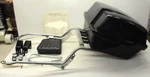Vintage Black Kg Sport Motorcycle Hard Cargo Carrier W/backrest ,honda Shadow. Fixed Price $174.94.