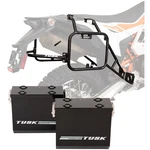 Tusk Aluminum Panniers With Racks V2 Medium Black For Gasgas Es 700 2022. Fixed Price $575.48.