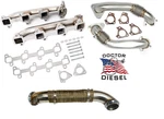 Stainless Exhaust Manifolds & Turbo Up Pipes For 06-07 6.6L Duramax Diesel Lbz. Fixed Price $589.99.