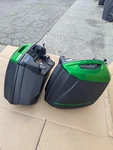 Green Improved 30L Saddlebags Paniers For Kawasaki Versys 650 1000LT Ninja H2. Fixed Price $800.00.