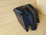 97-08 6.5" Lids, Rear Fender Overlay Flh 6" Harley Saddlebags Stretched. Fixed Price $520.00.