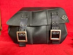 Sportster Distressed Black Leather Saddlebags From Harley-davidson (BAY5). Fixed Price $150.00.