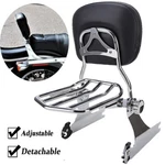Black Passenger Backrest Sissy Bar For Harley Dyna Low Rider Fat Bob 2006-2017. Fixed Price $104.95.