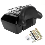 Motorcycle Luggage Pack Trunk Tail Box Backrest Top Rack For Harley Touring. Fixed Price $91.22.