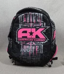 American Kargo Commuter Backpack Ak Black Hot Pink #3517-0338 All Zippers Work. Fixed Price $80.00.