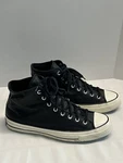 Converse Chuck Taylor All Star Hi Top Black Leather Sneakers Men Size 10 149534C. Fixed Price $65.00.