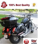 Black Motorcycle Trunk Tail Box Luggage Case Top Rack For Honda Harley Kawasaki. Fixed Price $149.00.