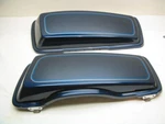 Pair Of Saddlebag Lids Covers Big Blue Pearl Harley '93-'13 Touring Mint. Fixed Price $399.99.