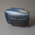 Willie & Max SB830 Raptot Compact Slant Saddlebag With Embossed Wings Black. Fixed Price $49.99.