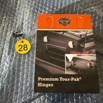 Harley-davidson Premium Tour-pak Hinges Chrome For Razor Chopped King. Fixed Price $152.34.