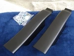 Black Fender Saddlebag Filler Panels For Harley Touring 1993-08 Repl # 45898-98. Fixed Price $73.95.