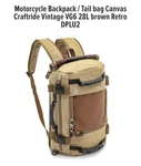 Kaka Motorcycle Backpack/trail Bag Canvis Craftride Vintage VG6 28L Brown Retro. Fixed Price $35.00.