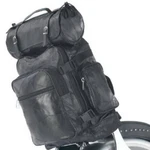 Diamond Plate 3PC Genuine Buffalo Leather Motorcycle Bag Set Black. Fixed Price $182.95.