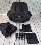 Kuryakyn Grand Tour Black Motorcycle Sissy Bar Rack Bag With Straps & Lock. Fixed Price $107.96.