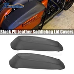 Pu Leather Waterproof Hardbag Saddlebag Lid Covers For Harley Touring 2014-2024. Fixed Price $28.99.