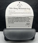 Cc 2.9 Willie & Max Black Leather Take Along Windshield Bag WSB10 63-0010. Fixed Price $29.99.