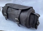 Real Black Leather Tool Motorcycle Front Fork Storage Saddlebag Panniers. Fixed Price $51.75.