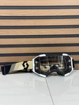 Scott Fury Moto Goggle Black / White - Clear Lens. Fixed Price $25.00.