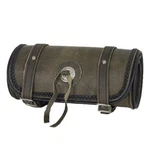 10" Motorcycle Hard Braided Cowhide Brown Leather Tool Bag For Kawasaki - KDC9. Fixed Price $38.00.