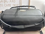 Kuryakyn Black Leather Motorcycle Tour Trunk Roll Bag Perfect For Rain Gear. Fixed Price $97.46.